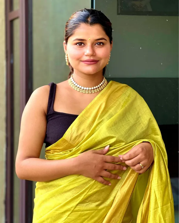 Silkmark_Muga_Tussar_Silk_Yellow_Saree