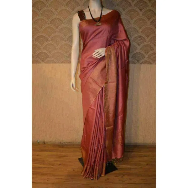 Silkmark_Muga_Tussar_Silk_Rust_Red_Saree