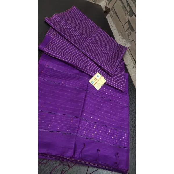 Striped_Katan_Silk_Purple_Saree_Handcrafted