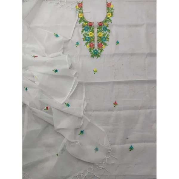 Embroidered_Precious_Kota_Doria_White_Suit_(Top+Dupatta)