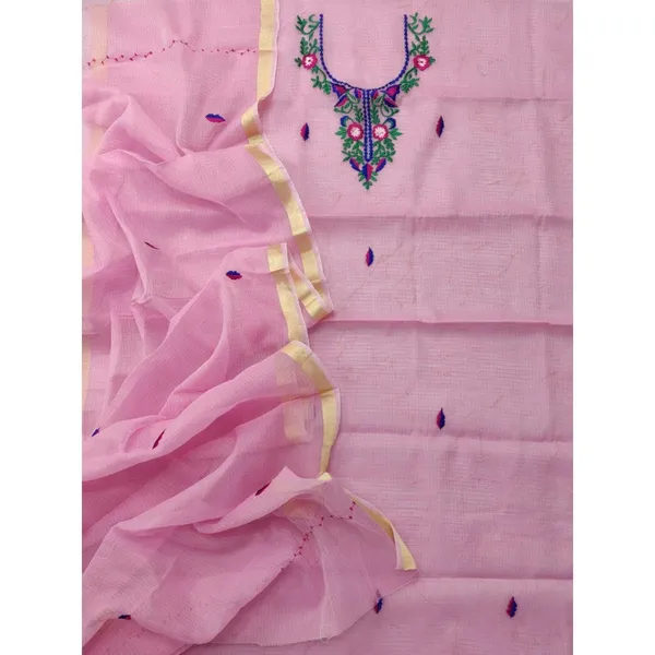 Embroidered_Creative_Kota_Doria_Pink_Suit_(Top+Dupatta)