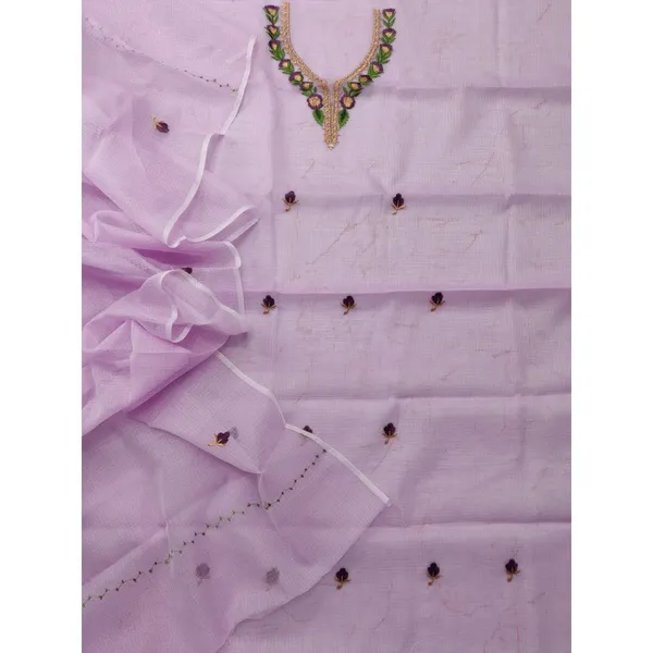Embroidered_Blissful_Kota_Doria_Purple_Suit_(Top+Dupatta)