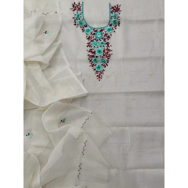Embroidered_Gleaming_Kota_Doria_White_Suit_(Top+Dupatta)