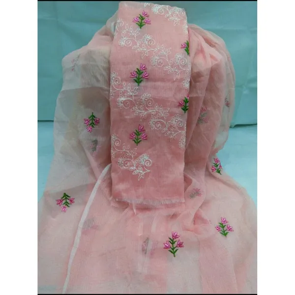 Chikankari_Captivating_Kota_Doria_Pink_Suit_(Top+Dupatta)