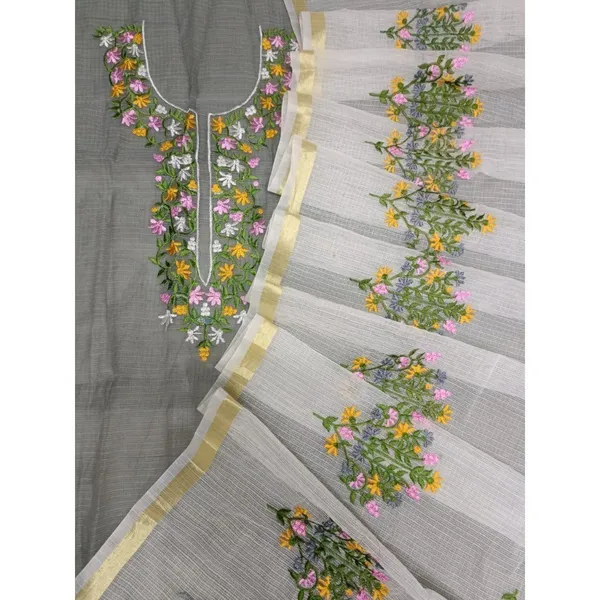 Chikankari_Scintillating_Kota_Doria_Gray_Suit_(Top+Dupatta)