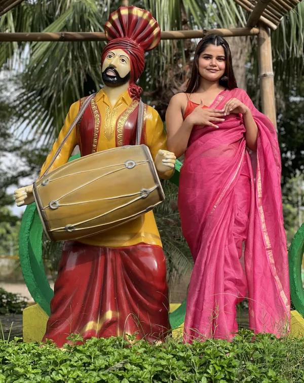 Artistic_Pure_Silk_Kota_Doria_Handdyed_Pink_Saree
