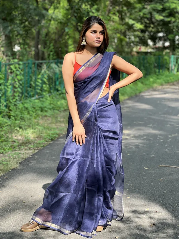 Radiant_Pure_Silk_Kota_Doria_Handdyed_Blue_Saree