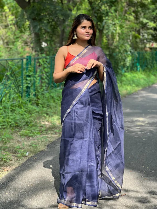 Radiant_Pure_Silk_Kota_Doria_Handdyed_Blue_Saree