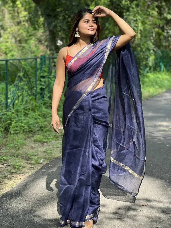 Radiant_Pure_Silk_Kota_Doria_Handdyed_Blue_Saree