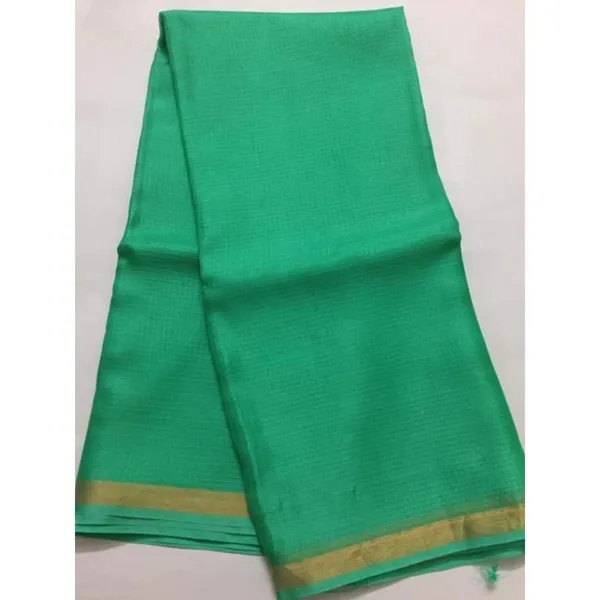 Illuminating_Pure_Silk_Kota_Doria_Handdyed_Green_Saree