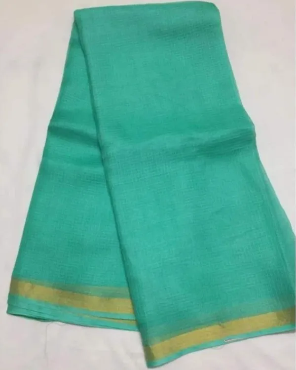 Blissful_Pure_Silk_Kota_Doria_Handdyed_Green_Saree
