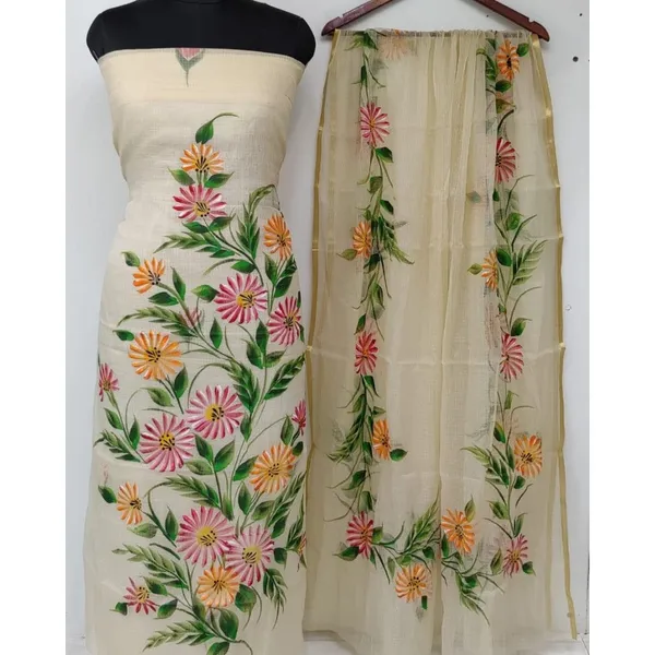 Handpainted_Surreal_Kota_Doria_Off_White_Suit_(Top_&_Dupatta)