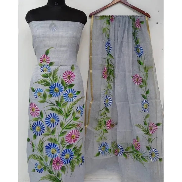 Handpainted_Radiant_Kota_Doria_White_Suit_(Top_&_Dupatta)
