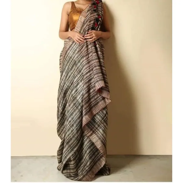 Silkmark_Exquisite_Ghicha_Tussar_Silk_Brown_Saree