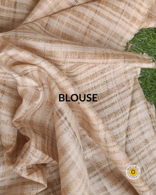 Silkmark_Enchanting_Ghicha_Tussar_Silk_Beige_Saree