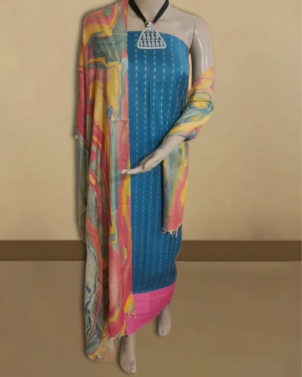 Abstract_Katan_Silk_Tie_Dyed_Blue_&_Pink_Suit