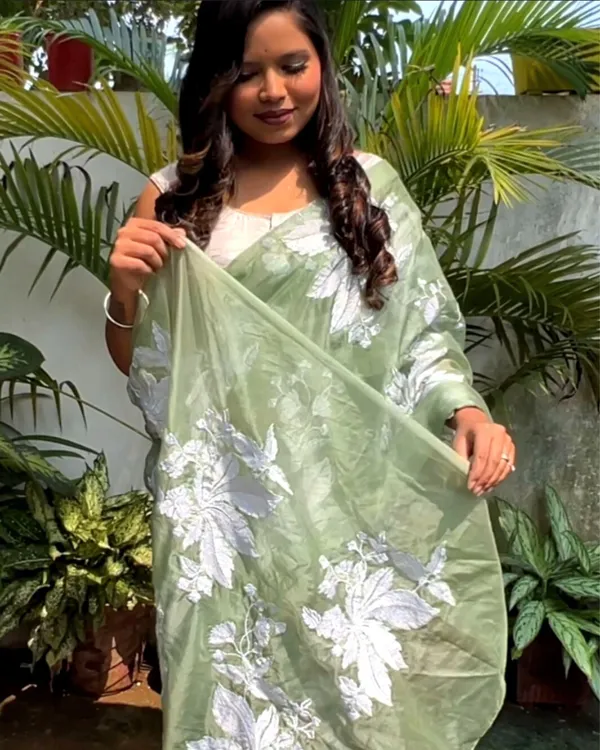 Dreamy_Embroidered_Organza_Pure_Silk_Green_Saree