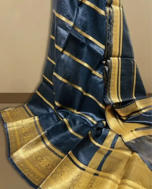 Beaming_Banarasi_Pure_Organza_Silk_Blue_Saree