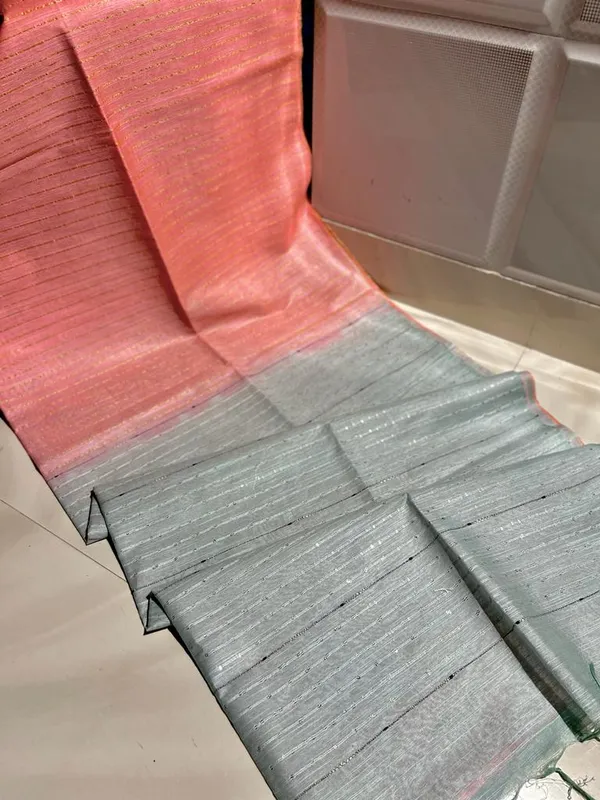 Handdyed_Kota_Silk_Orange_Saree_Contrast_Sequence_Pallu