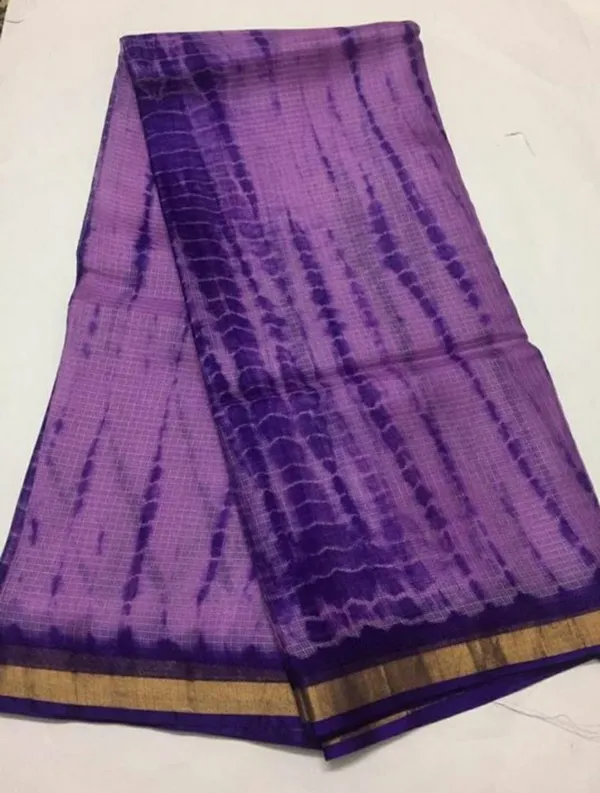 Pure_Silk_Kota_Doria_Tye-Dye_Sarees_Violet_Blue
