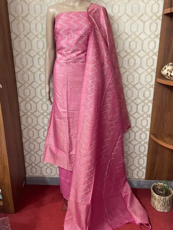 Zig-Zag_Embroidered_Khadi_Cotton_Suit_Piece_Pink