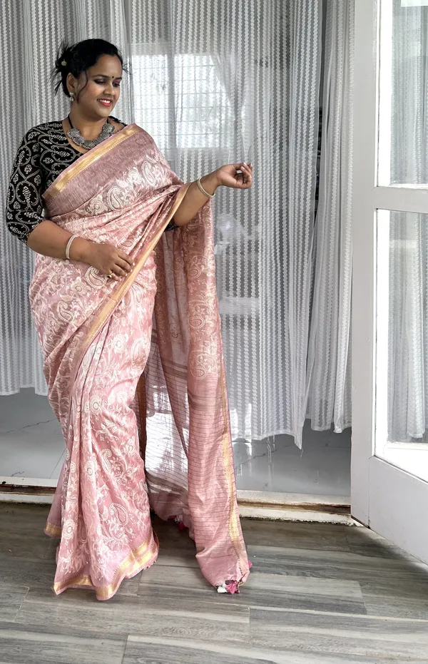 Captivating_Pure_Kota_Linen_Embroidery_Saree_Peach