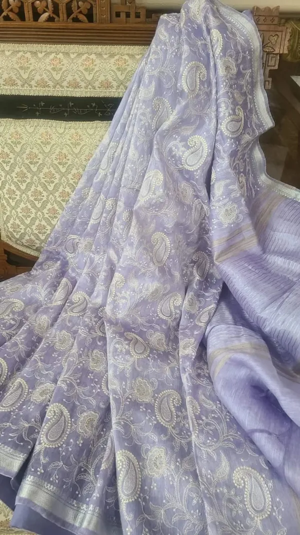Misty_Pure_Kota_Linen_Embroidery_Saree_Blue