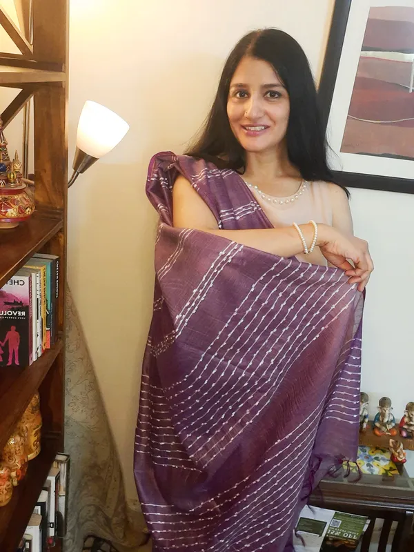 Bansbara_Tussar_Silk_Kantha_Handloom_Saree_Lily_Purple