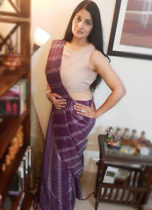 Bansbara_Tussar_Silk_Kantha_Handloom_Saree_Lily_Purple