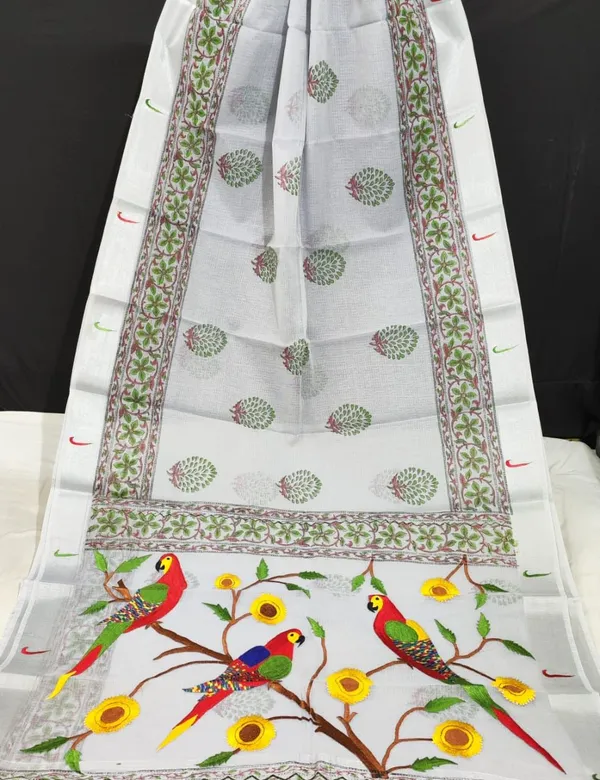 Kota_Doria_Paithani_Embroidery_Designer_Saree_Heather_Blue