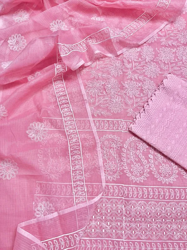 Embroidered_Kota_Doria_Suit_Pink_(Top+Dupatta+Bottom)