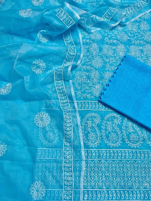 Embroidered_Kota_Doria_Suit_Sky_Blue_(Top+Dupatta+Bottom)