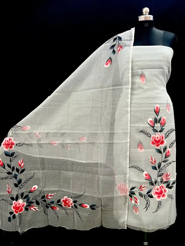 Handpainted_Kota_Doria_Suit_Gray_(Top+Dupatta+Bottom)