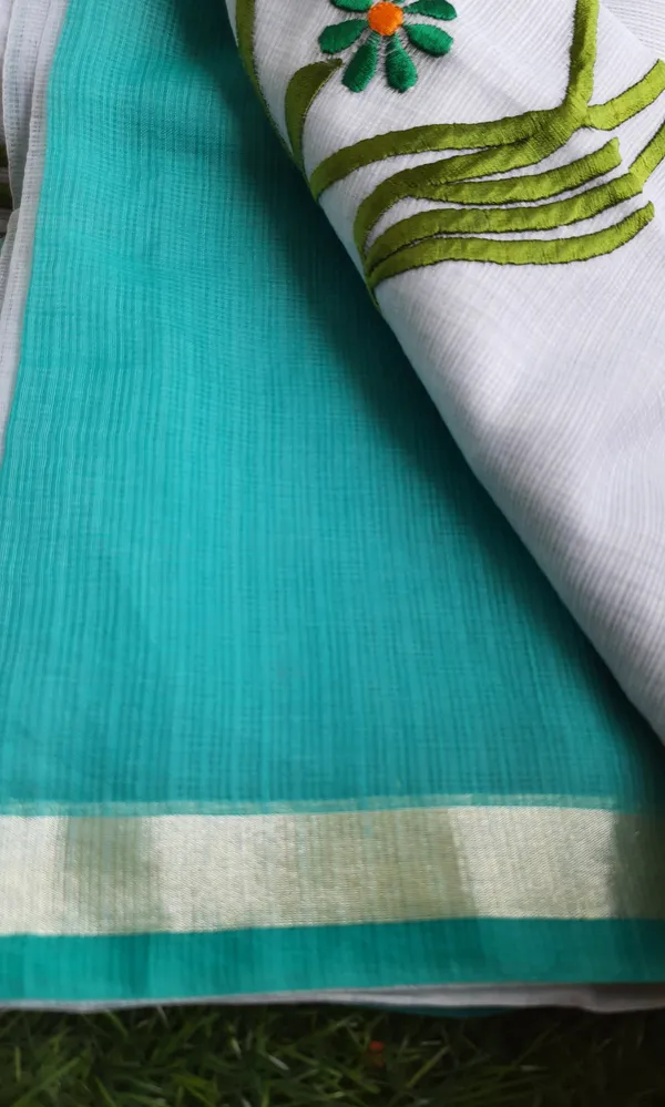 Vivid_White_Pure_Kota_Doria_Saree_Embroidered