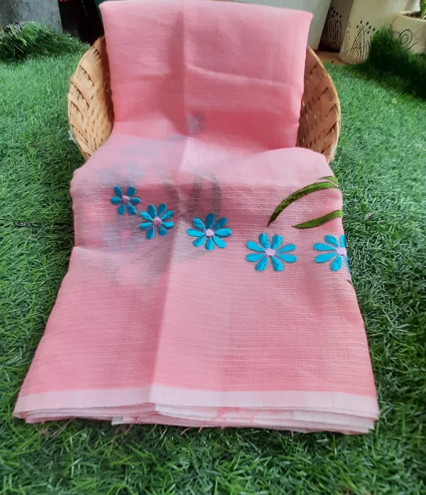 Chic_Pink_Pure_Kota_Doria_Saree_Embroidered