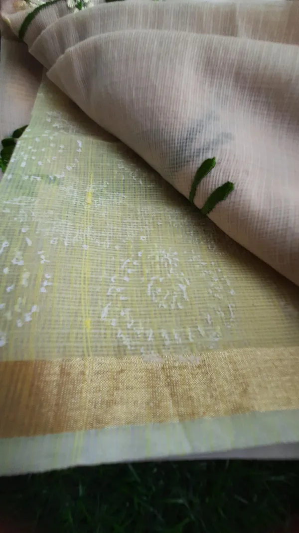 Vanilla_Yellow_Pure_Kota_Doria_Saree_Embroidered