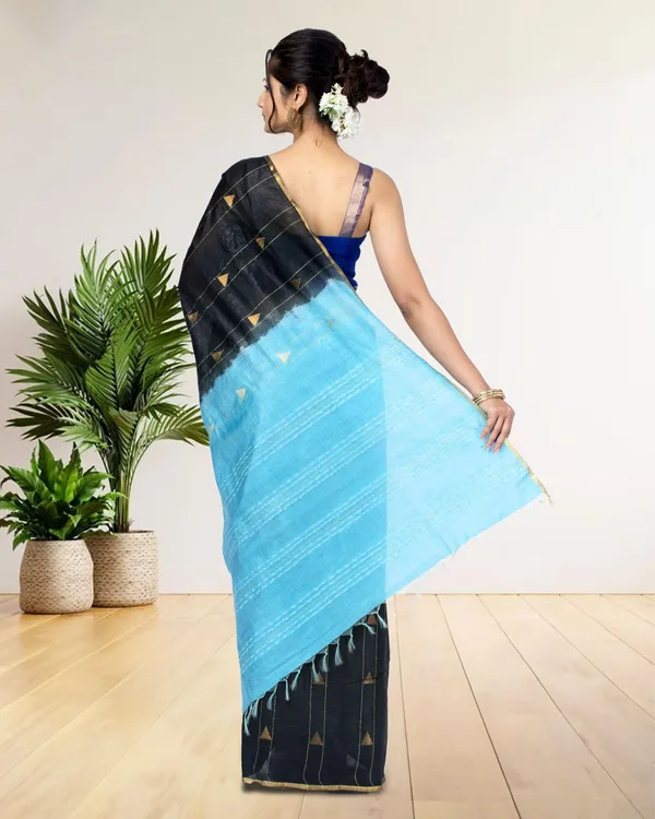 Pure_Kota_Silk_Saree_Chinese_Black_Weaving_Triangle