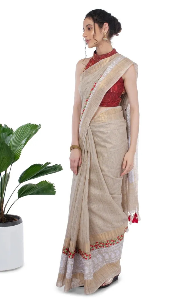 Embroidered_Bansbara_Tussar_Silk_Saree_Pale_Silver