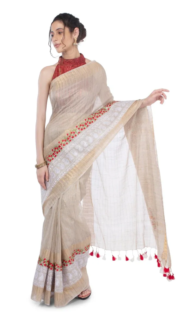 Embroidered_Bansbara_Tussar_Silk_Saree_Pale_Silver
