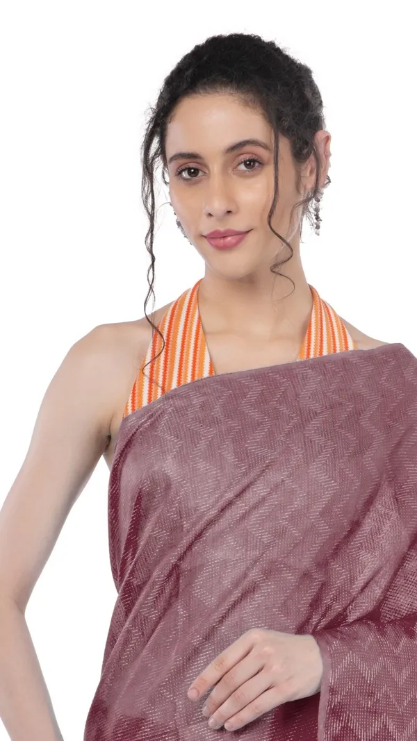 Kota_Silk_Wine_Saree_Sequence_Pallu_&_Zig-Zag_Design