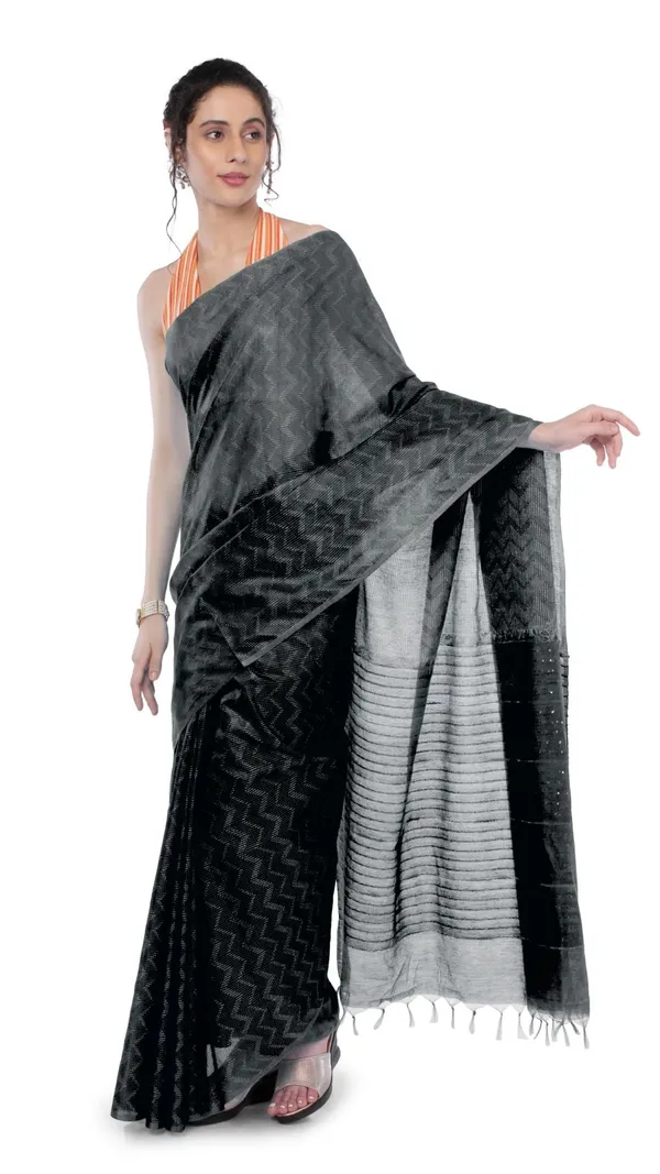Kota_Silk_Black_Saree_Sequence_Pallu_&_Zig-Zag_Design