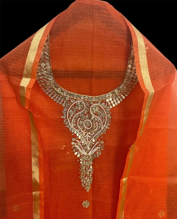 Glimmering_Kota_Doria_Gota_Patti_Bright_Orange_Suit