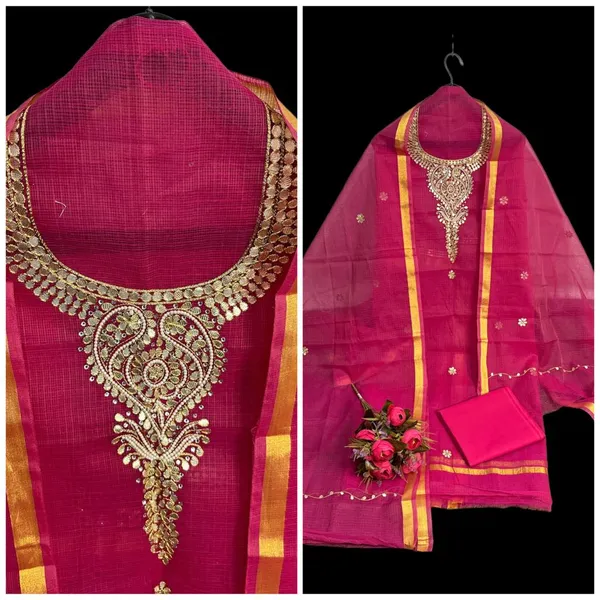 Glimmering_Kota_Doria_Gota_Patti_Rose_Red_Suit