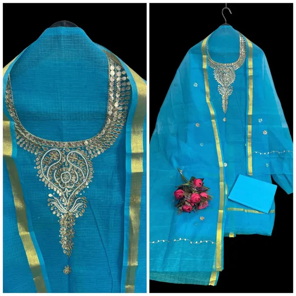 Glimmering_Kota_Doria_Gota_Patti_Blue_Suit