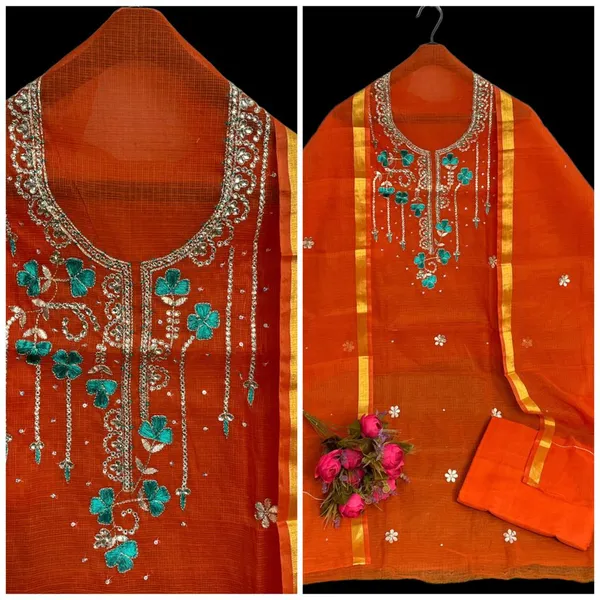 Glimmering_Kota_Doria_Gota_Patti_Orange_Suit