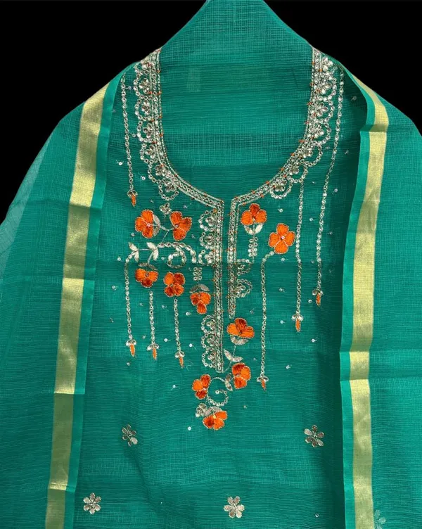 Glimmering_Kota_Doria_Gota_Patti_Green_Suit