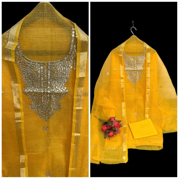 Glimmering_Kota_Doria_Gota_Patti_Yellow_Suit
