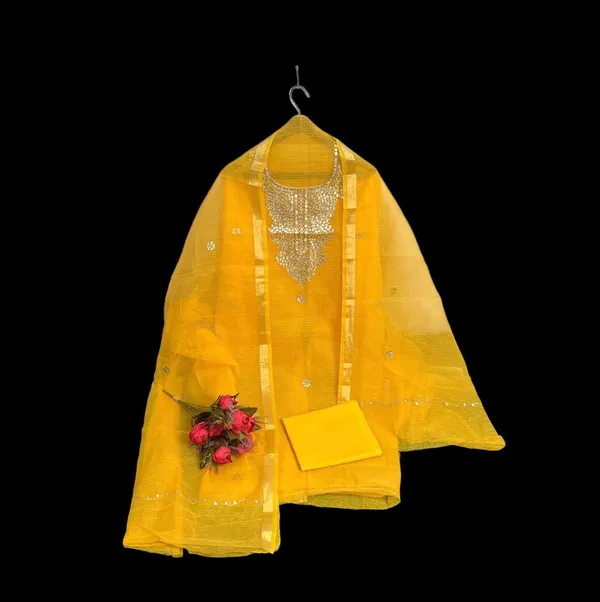 Glimmering_Kota_Doria_Gota_Patti_Yellow_Suit
