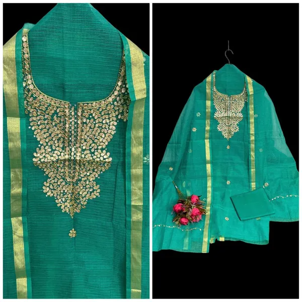 Glimmering_Kota_Doria_Gota_Patti_Green_Suit