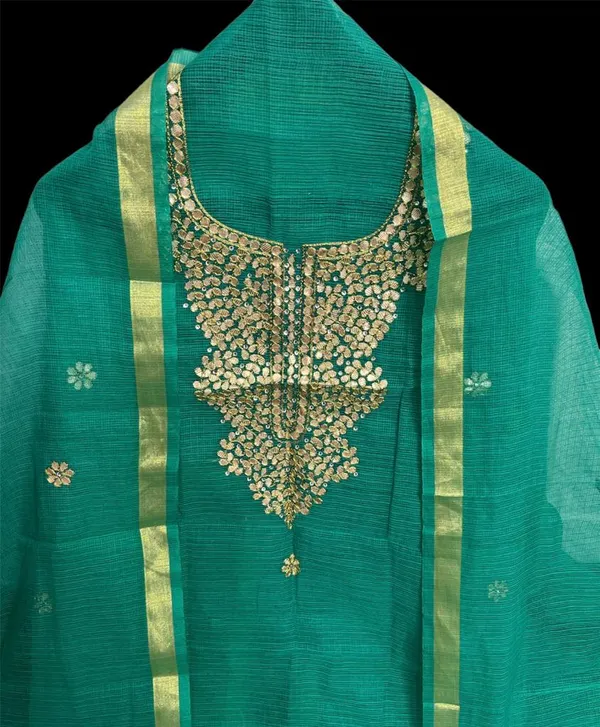 Glimmering_Kota_Doria_Gota_Patti_Green_Suit